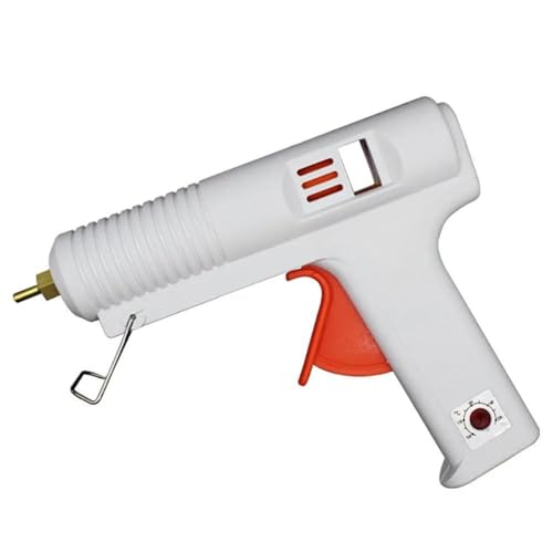 MKHQST Pistola Silicona Caliente, Pistola de Pegamento Caliente de 120W for Manualidades, diámetro de 11 mm, Boquilla de Cobre, Temperatura Constante, Pistola de Silicona para Reparaciones(A)