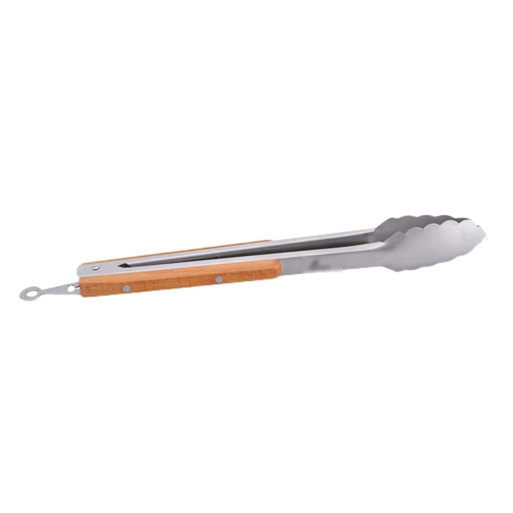 Pince de cuisine robuste en acier inoxydable de 35,3 cm (13,9 pouces), avec système de verrouillage, idéale for la salade et le barbecue, la cuisson, le service, la friture, le gril et la pâtisserie.