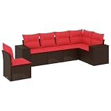 【Diseño modular:】 Este conjunto de muebles de exterior tiene un diseño modular, lo que lo hace completamente flexible y fácil de mover, para que pueda crear una disposición de muebles de exterior personalizada.   Es bueno saber:】