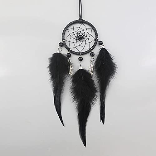 Joli Miroir De Voiture Suspendu Accessoires Petit Attrape Rêves Pour Rétroviseur De Voiture,Perles D'Imitation Feuille Attrape Rêves De Voiture Charmes De...