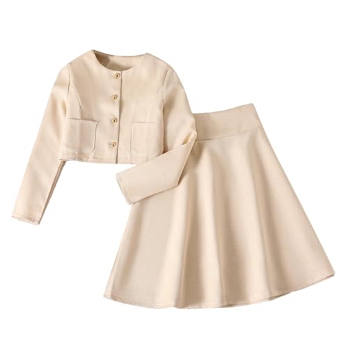 Survêtement de sport pour fille avec veste décontractée et jupe ample