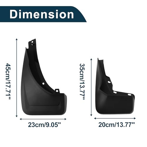 Image of Mud Flaps Splash Guards for Mercedes Benz GLE (WIthout Pedal) 2020-2023 Special Edition W /Mount Accessories Mud Guards Front and Rear 1 Set