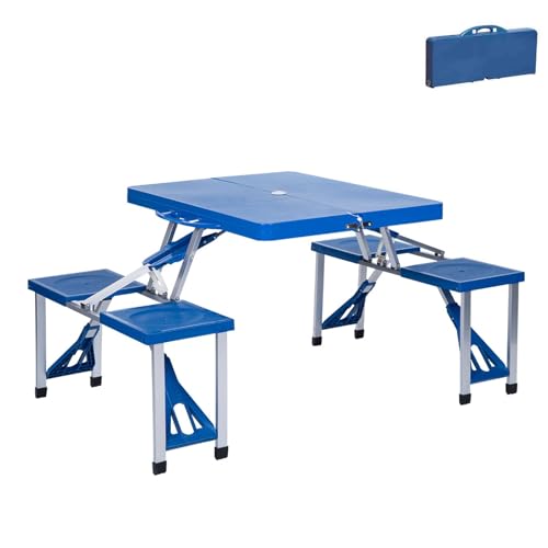 Table de camping pliable avec chaises ensemble portable à haute capacité de charge - 2