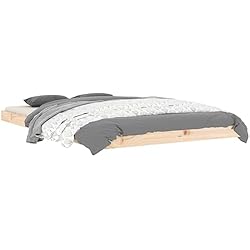 vidaXL Estructura de Cama Madera Maciza de Pino 120x190 cm