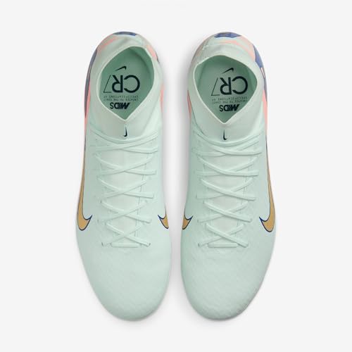 Nike Superfly 10 Academy Mercurial Dream Speed AG High-Top-Fußballschuhe (FZ1191-300, Barely Green/Crimson Pulse/Metallic Gold Coin)… – Ansicht 4