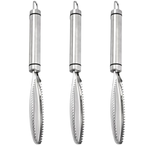 Outanaya 3pcs Stainless Steel Lung Scraper for Chicken Processing Ergonomic Handheld Poultry Butchering Tool Efficient Meat Processing Equipment for Home Use