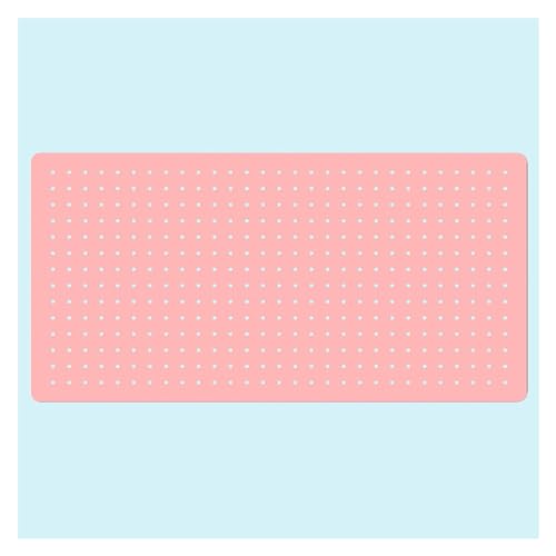 Panneau perforé en métal rose 80x40 cm pour gagner de la place sur votre bureau