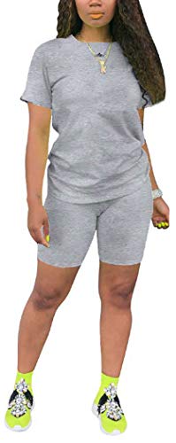 Image of TOPONSKY Womens 2 Piece Sports Outfit Tracksuit Shirt Shorts Jogger Bodycon Sets