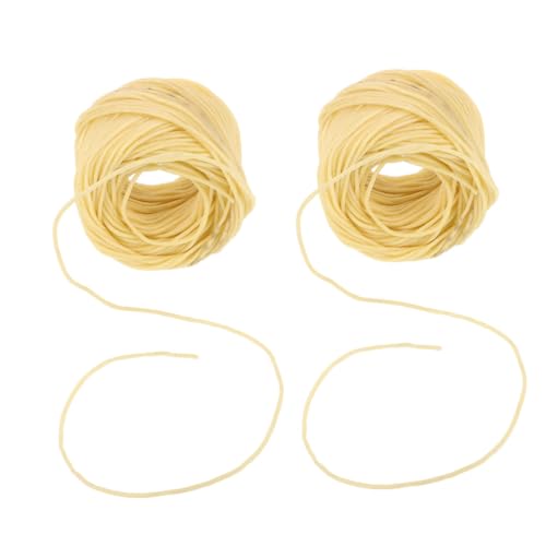 2 rollos de mecha para velas de fibra de lino 2mm 30m