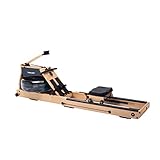 Christopeit Sport Wasser Rudergerät WP 5000 - Hybrid-Widerstandssystem - Massivholz - LCD-Computer - Klappbar