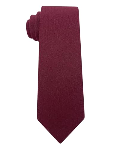 Image of Kebocis Mens Solid Color Cotton Necktie for Men