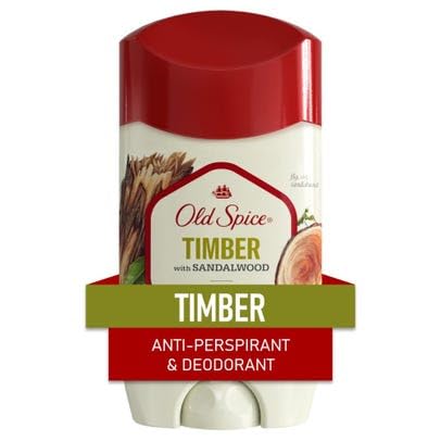 Old Spice Fresher Collection Anti-Perspirant & Deodorant Timber - 2.6 oz, Pack of 2