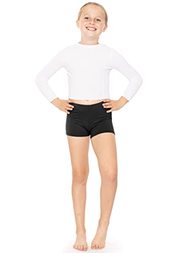 Short feminino stretch Booty | Confortável | Feito nos EUA, Preto, 10