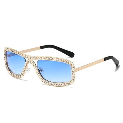 Lunettes de soleil verres dégradés protection UV400 monture métal et cristal pour tous