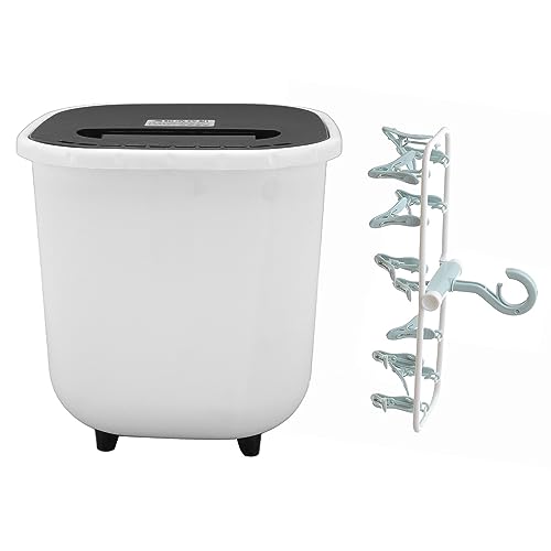 Handige Draagbare Wasmachine USB-aangedreven Mini-turbowasmachine met Droogrek 6L Capaciteit (Blauw) - Afbeelding 6