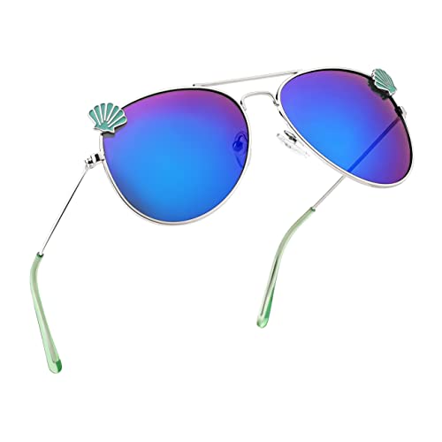 FEISEDY Kids Polarized Sunglasses, Classic Pilot Glasses for Girls Boys Cool Toddler Shades B4062 (Age 2-10)3