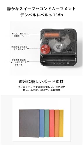 Wyazziv動物の掛け時計 ネコデザインかわいいおもしろ 静音機能付き 北欧スタイル 直径30cm 壁掛け時計 子供部屋・リビング用に最適 (カエル) [4]
