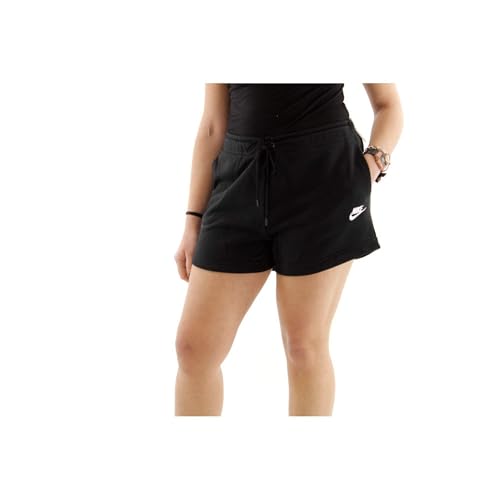 Short pour femme Nike Nsessntl FLC HR Ft taille haute et molleton léger