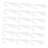 LABRIMP 200個プラスチック製フック 靴下 帽子 タオル ストッキング用 小売店ディスプレイハンガー 透明パッケージ用掛け具