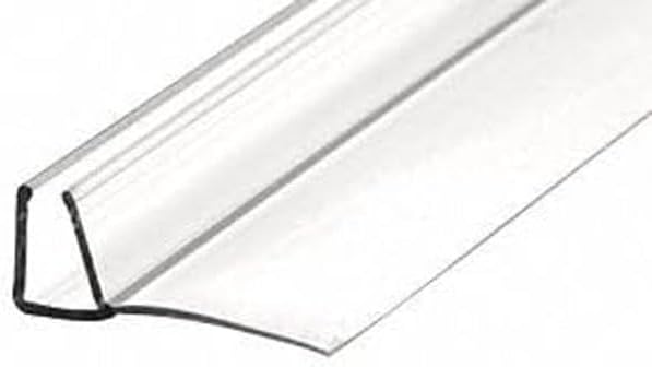 CRL Shower Door Polycarbonate with Vinyl Fin Seal