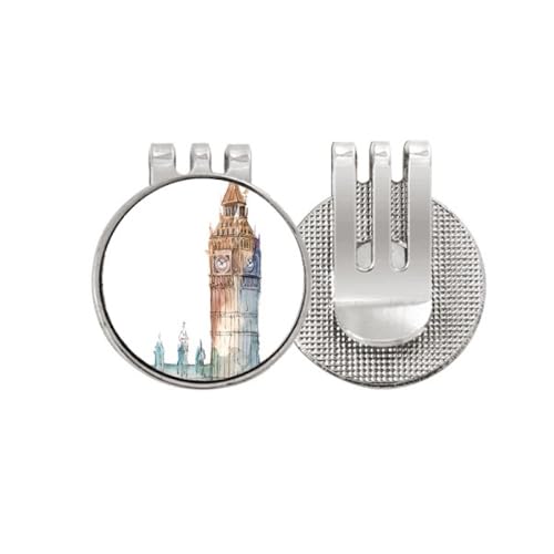 Marqueur de balle de golf magnétique émail Art Déco Big Ben no/no sport