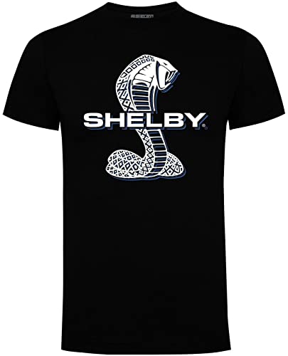 BrightRetail Shelby Supersnake Logo Hombres Hombres Negro Camiseta De Algodón Cover