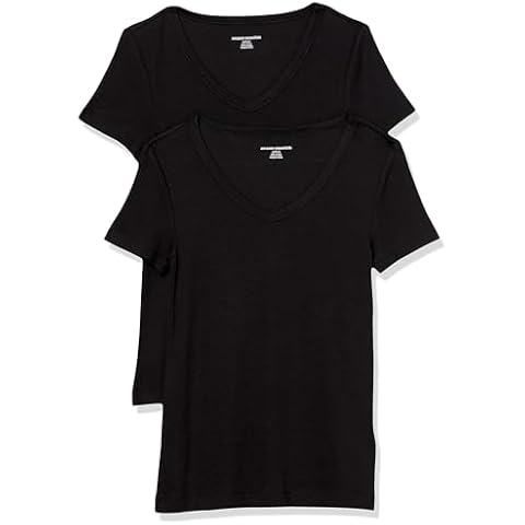Amazon Essentials Women's Slim-Fit V-Neck T-Shirt Cover