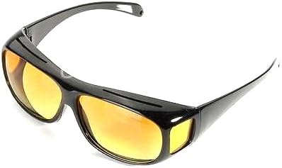 Amazon Night Vision 夜間運転用メガネ ライトの眩しさを低減 夜の運転を安全快適に メガネの上からかけられる 並行輸入品 カーアクセサリ 車 バイク