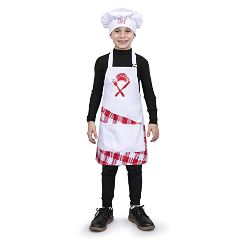 Tablier pour enfants ensemble de costumes de chef cadeau idéal