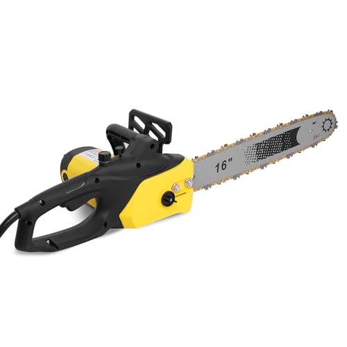 Electric Chainsaw, 2500W Powerful Electric Chainsaw,16" Portable Corded Chain Saw with 1.5m Power Cable, 4500rpm Chain Saw for Garden Tree Pruning, 10m/s Chain Speed Auto Chain Lubrication to Cut Wood 1 Electric Chainsaw, 2500W Powerful Electric Chainsaw,16" Portable Corded Chain Saw with 1.5m Power Cable, 4500rpm Chain Saw for Garden Tree Pruning, 10m/s Chain Speed Auto Chain Lubrication to Cut Wood