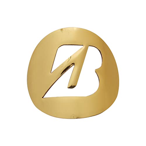 Bike Badge Soft Aluminum Alloy Decals Stickers for BMX Folding Bicycle Front Frame Cycling Accessories Emblem Tube DIY (Bridges-Tone.(Golden))