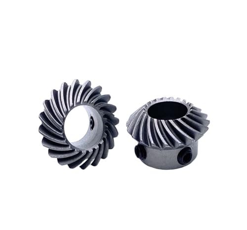 Bevel Gear Pinion Hardware Mechanical 2pcs 1: 1 Transmission 1M 20T 6/8/10mm Spiral Bevel Gear Accessories(6mm)