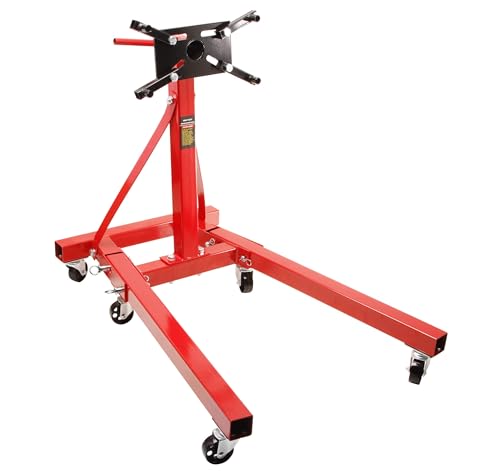otgerlensker products Motorständer bis zu 900kg 360 drehbarer Motorhalter verstellbar und stabil | Motorheber Getriebeheber Getriebehalter (900 kg 6 Räder)