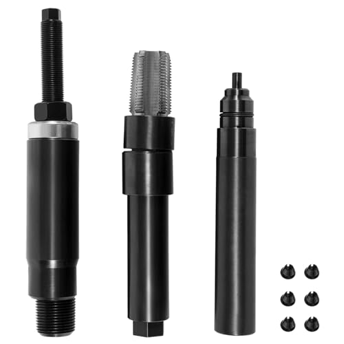 DT466E DT530E Electronic Diesel Fuel Injector Sleeve Cup Tube Puller Remover Installer Tool with Cup Plug Kit for 12 Valve (2 Per Cylinder) Engines