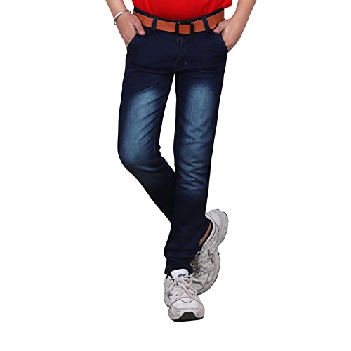 Coolberry Blue Color Slim fit Stylish Jeans for Kids