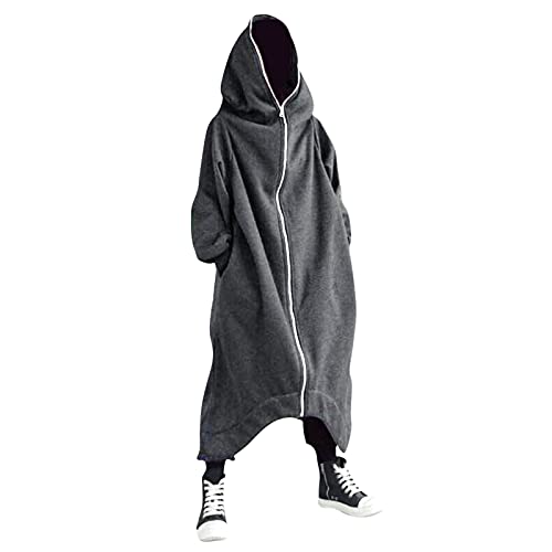 Abrigo largo de invierno para hombre, chaqueta de invierno larga y cálida con capucha suave, suéter cálido de invierno con capucha, sudadera con capucha, manga larga, informal, cárdigan ligero