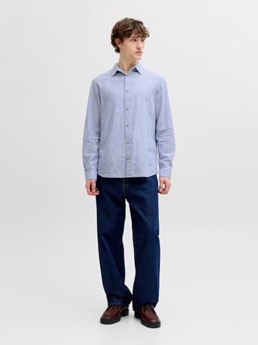 Jjesummer Linen Blend T-Shirt L/S Sn, Infinity, XXL