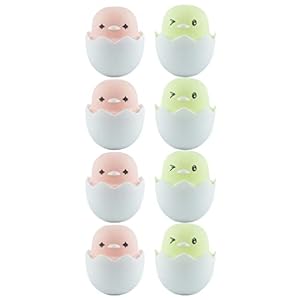 Minkissy 8 Stks 30G Travel Cream Potten Met Deksels Leuke Chick Shape Mini Pot Hervulbare Lege Kleine Reiscontainers…