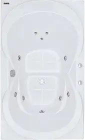 Banheira Hidromassagem Astra Due Luxo 160cmx90cmx44cm - 04 Jatos Acrílico P1 Sem Aquecedor 220v
