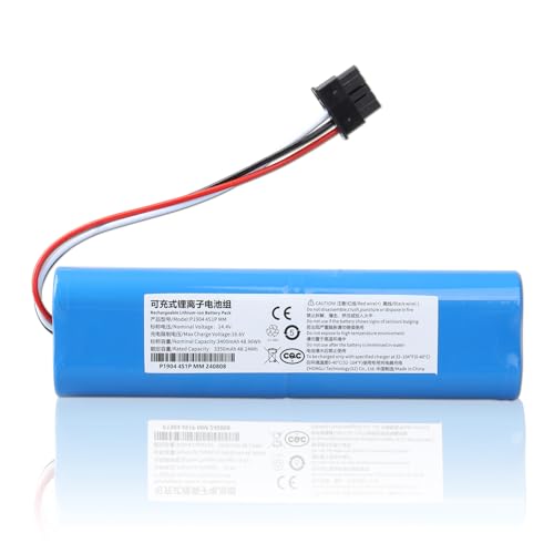 Acxilexy 14,4V 3400mAh Batterie Rechange Lithium pour Aspirateur Robot, Compatible Xiaomi Mop Pro/2S, Mijia STYTJ02YM, Cecotec Conga 3290~3890, Viomi V2 Pro V3...