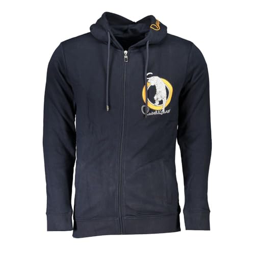 Pull en coton bleu homme d'une finesse signée Cavalli Class