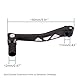 GOOFIT Black CNC 0.47 Zoll Universal Motorrad Schalthebel Aluminium Faltgetriebe Mit Werkzeugen Austausch füR Die Meisten Schmutzgrubenbikes ATV UTV Motorrad