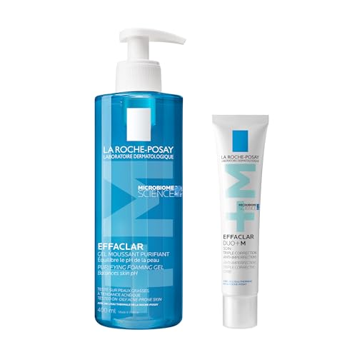La Roche-Posay | Rutina Effaclar anti-imperfecciones | Gel Purificante Espumoso 400ml & Cuidado de Triple Corrección 40ml | Para pieles grasas con tendencia acnéica | Limpia, calma y reduce las imperf