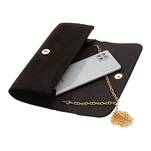 Image of JNB Faux Microsuede Envelope Clutch