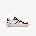 Lacoste Women's L004 Sneaker, Burgundy/White, 8.5