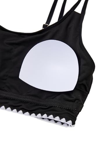 Image of IFFEI Mommy and Me Swimsuits High Waisted Bikini Sets for Women and Girls Two Piece Bathing Suit Swimwear