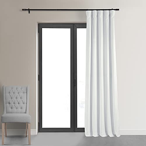 HPD Half Price Drapes Signature Velvet Thermal Blackout Curtains for Living Room 96 Inch Long (1 Panel) Rod Pocket Insulated Blackout Curtains for Bedroom Window Curtains 50W x 96L - Image 2