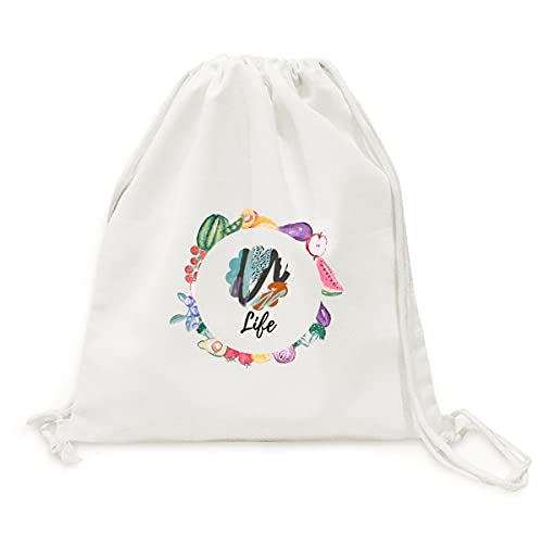 Sac en tissu pliable pour fruits et légumes l'enthousiasme résumé des plantes