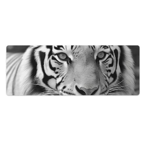 Tapis de souris grand format tigre pour le bureau et la maison