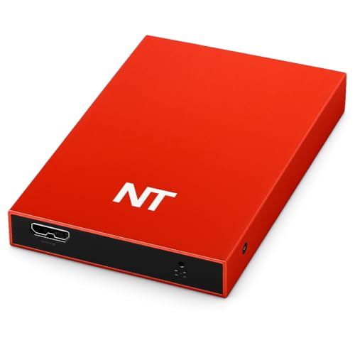 Externe Festplatte 2,5' Slim 500GB HDD USB 3.0 – Tragbare Speicherlösung – Rot